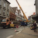 Aussenaufnahme während der Erweiterung der Geschäftsräume