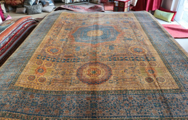 Mamlouk sehr feine Knüpfung Pflanzenfarben